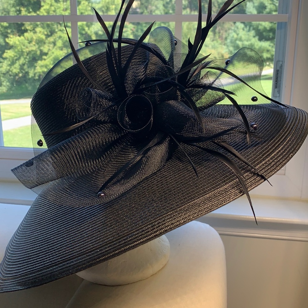 Classic pristine hat for a polished look.